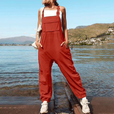 Salopette Rouge Femme