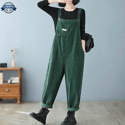 Salopette Velours Vert