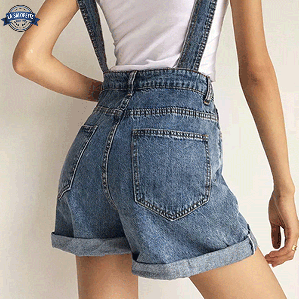Overalls Shorts<br> Electra blå jeans