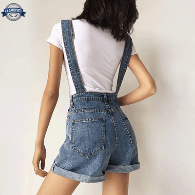 Overalls Shorts<br> Electra blå jeans