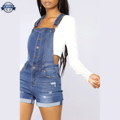 Overalls Shorts<br> i Jean Azure