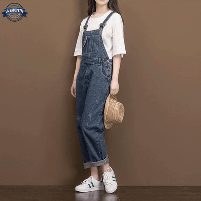 Salopette en Jean Bleu Mode