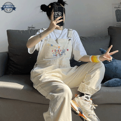 Salopette Kawaii Beige