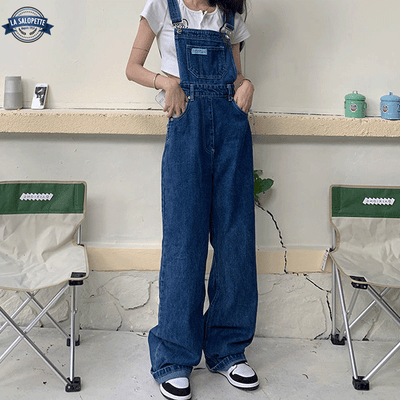 Salopette Taille Haute Bleue