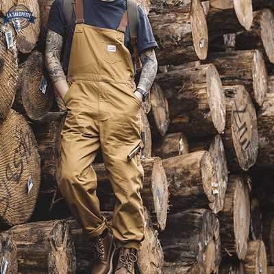 Salopette Velours Marron