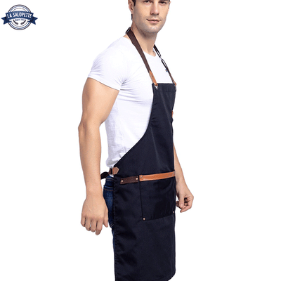 Tablier de Cuisine Noir pour Homme