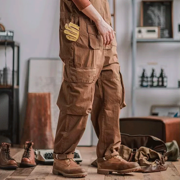 Brun svejseoveralls