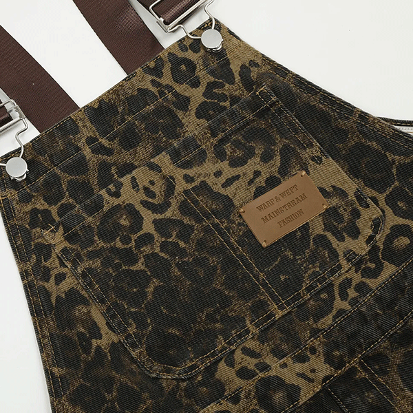 Vintage smækbukser Leopard print