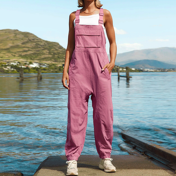 Løse Pastel Pink Smækbukser