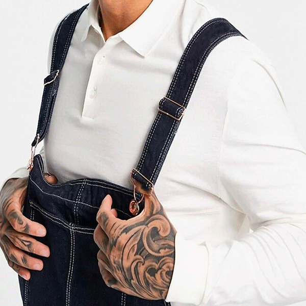 Denim smækbukser Ekstra stor Miko