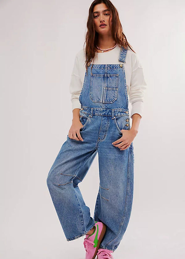 Snehvide Denim Smækbukser