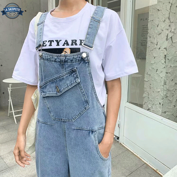 Denim smækbukser Klodsede seler