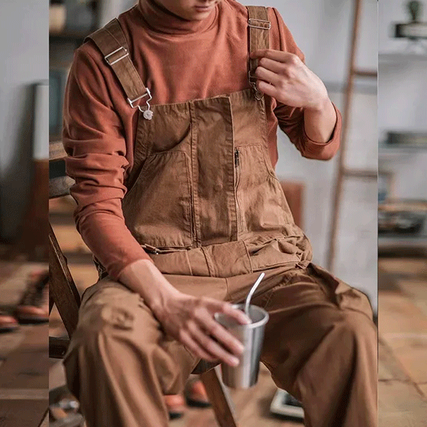 Brun svejseoveralls