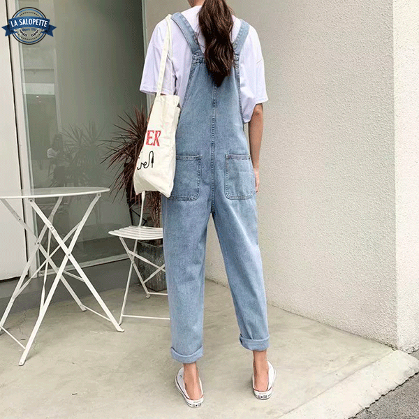 Denim smækbukser Klodsede seler