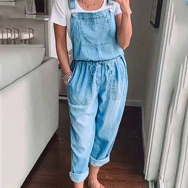 Denim smækbukser Claire Blue Dalia