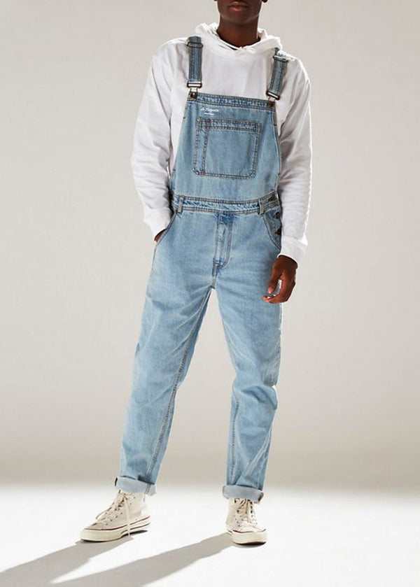 Lyseblå Denim Smækbukser Herre Classik®