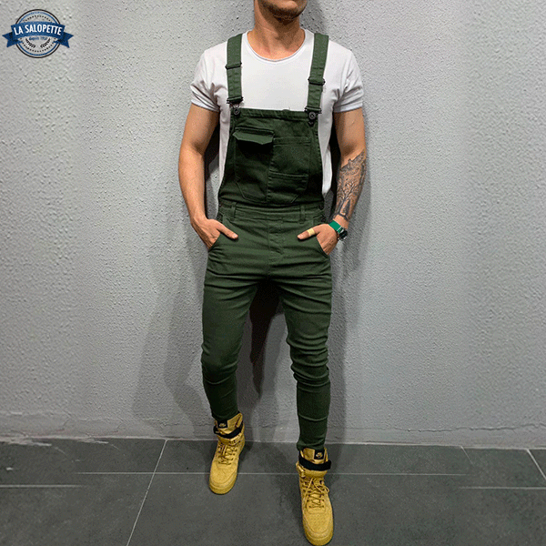 Denim smækbukser Marskal Khaki
