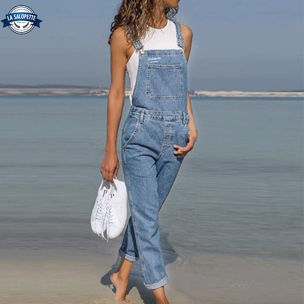 Denim smækbukser Klassisk Navy