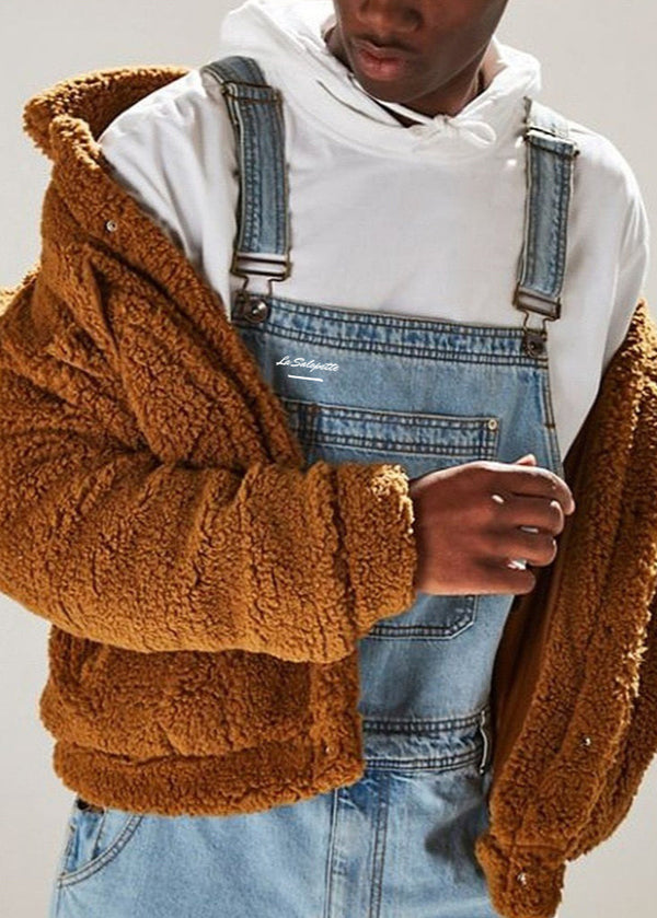 Lyseblå Denim Smækbukser Herre Classik®