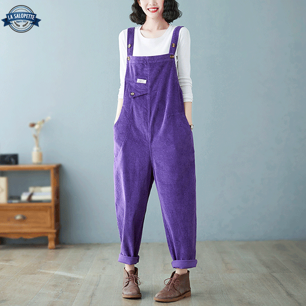 Vintage smækbukser Violet fløjl