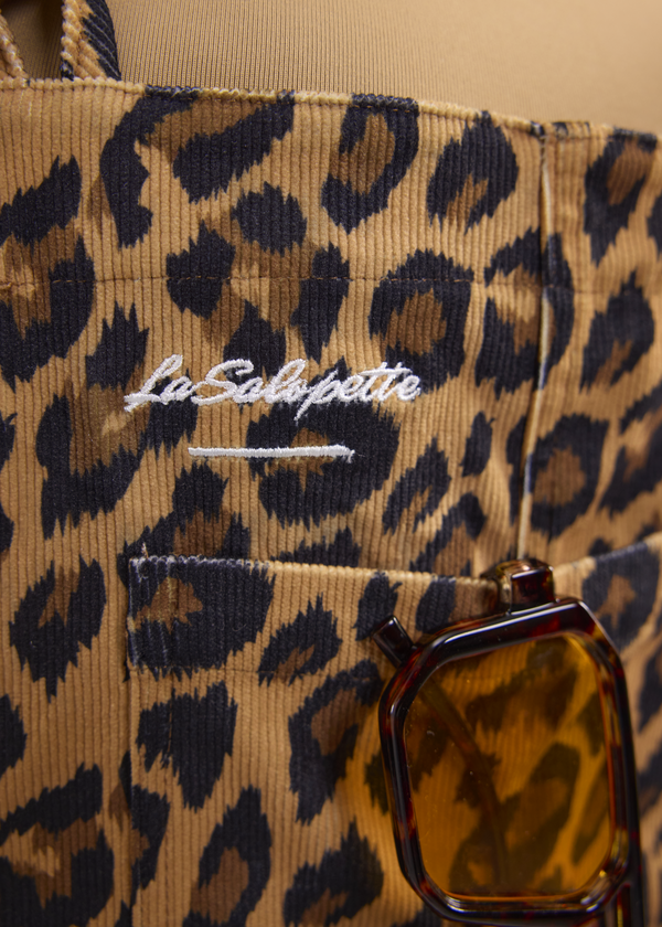 Dame Leopard bomuldsoveralls