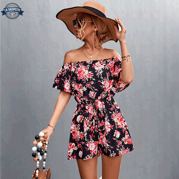Sort Floral Camellia Playsuit
