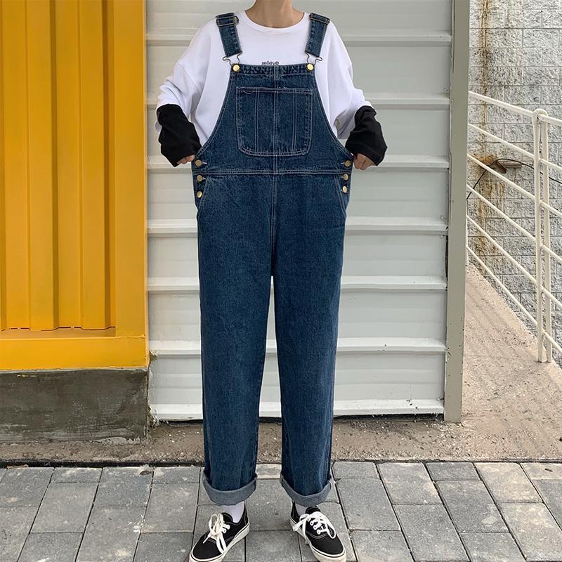 Denim smækbukser Plus Size Oversize