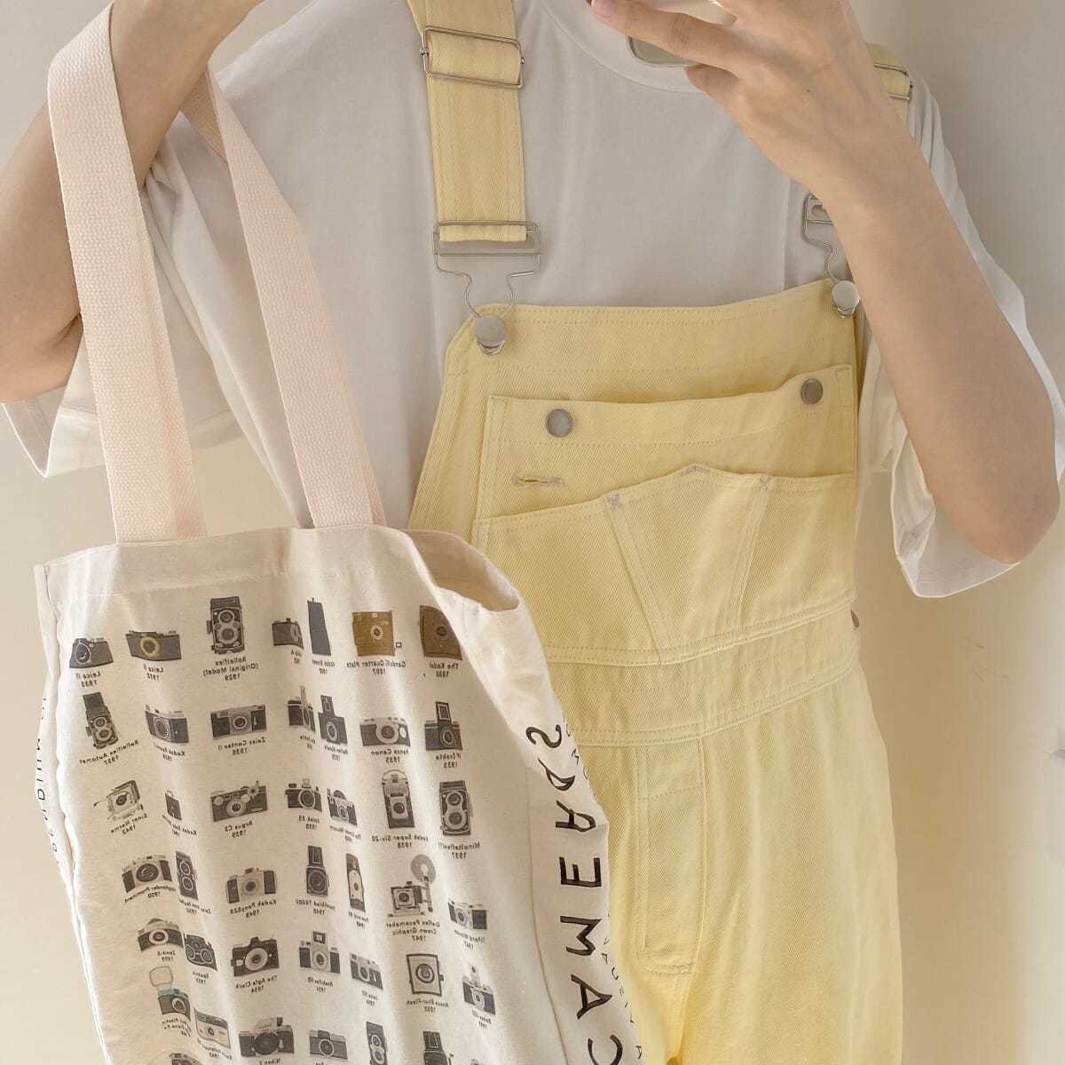 Denim smækbukser Pastel gul