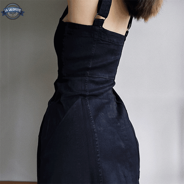 Smækbukser kjole Sort Bodycon