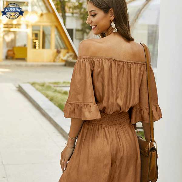 Bustier Playsuit Brun