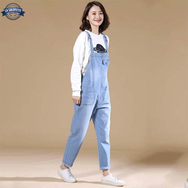 Denim smækbukser Klart blåt look