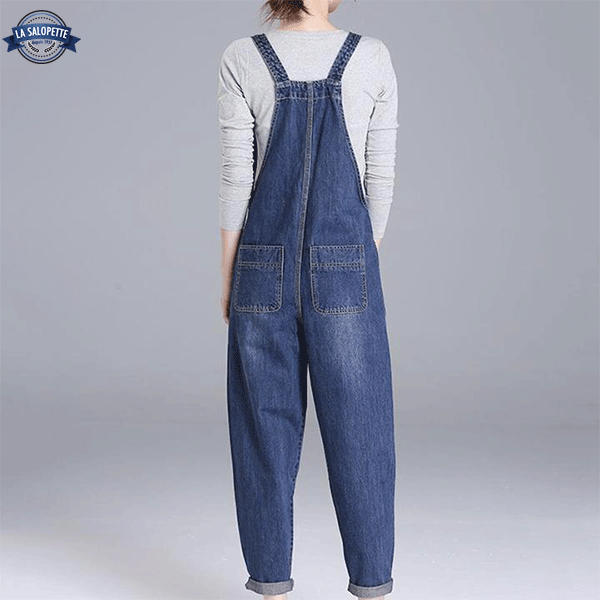 Denim smækbukser Mellem blå Luna