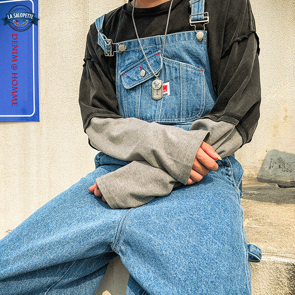Denim smækbukser Cargo Old School