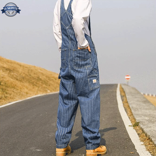 Denim smækbukser Stribet Man regnfrakke