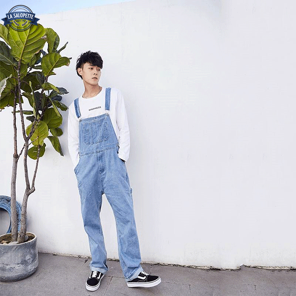 Denim smækbukser Blå i Light Denim Leto