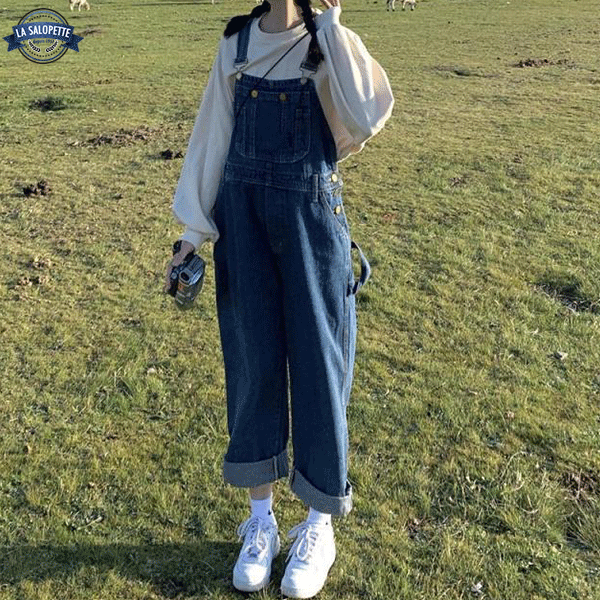 Denim smækbukser Country Blue