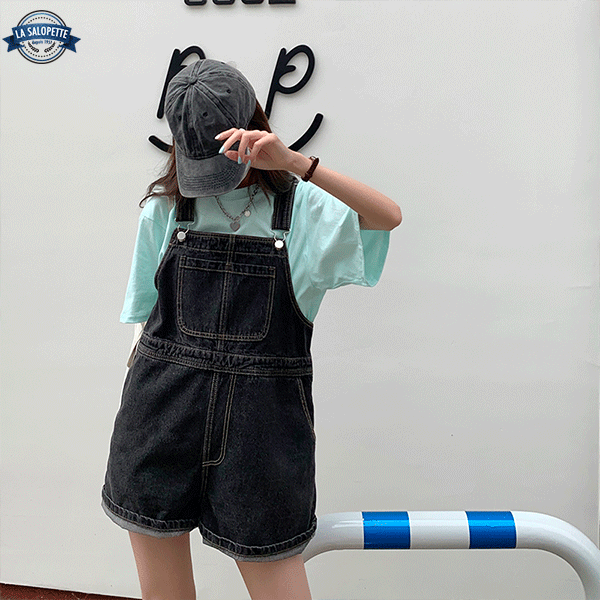 Overalls Shorts<br> Sorte Lara