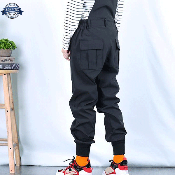 Arbejdsoveralls Sort taktisk pose