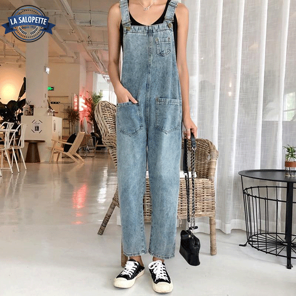 Denim smækbukser By stil