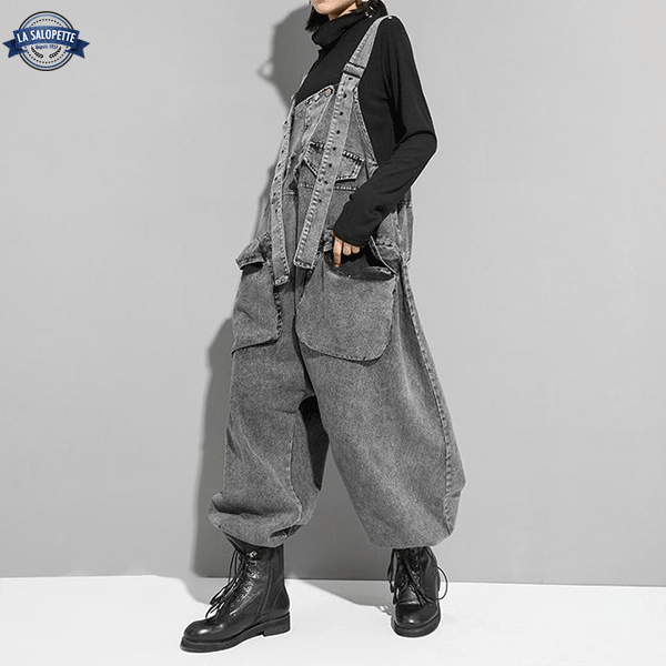 Denim smækbukser Grå kvinde Toshima