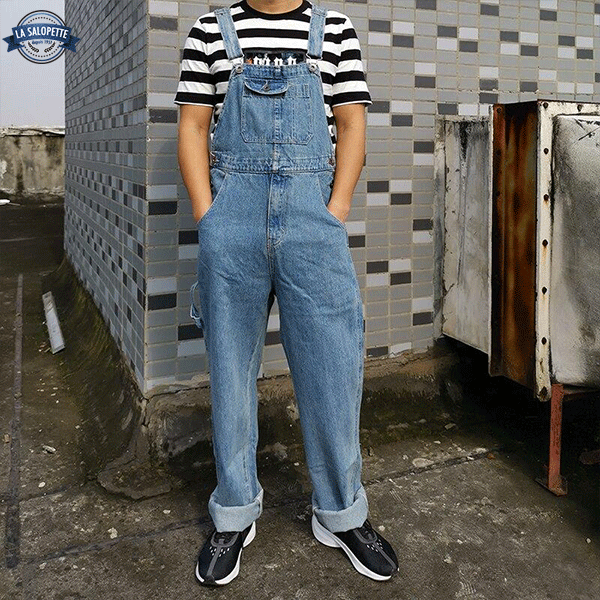 Denim smækbukser Kobe Mand med Hem
