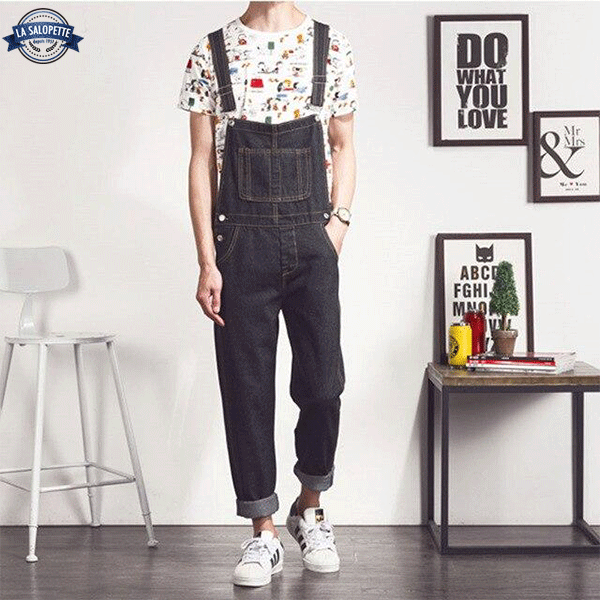 Denim smækbukser Vintage trend for mænd