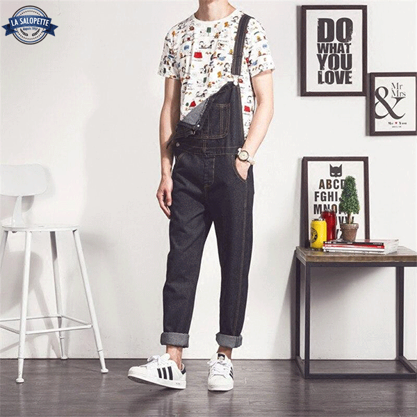 Denim smækbukser Vintage trend for mænd
