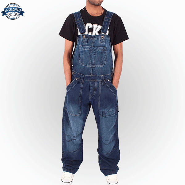Denim smækbukser Løs kugle