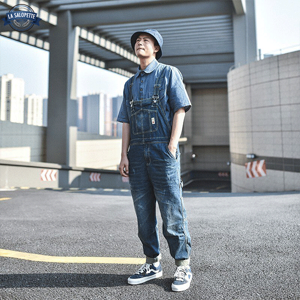 Denim smækbukser gadeånd