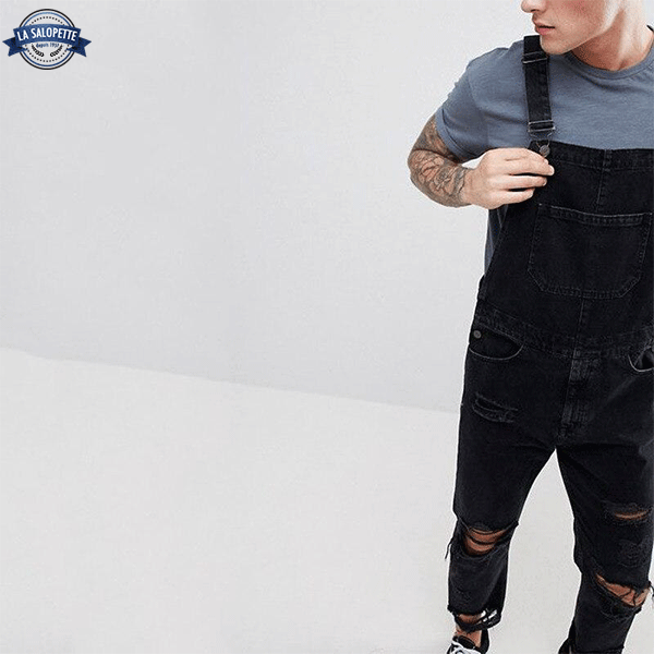 Denim smækbukser Detroit Street Style