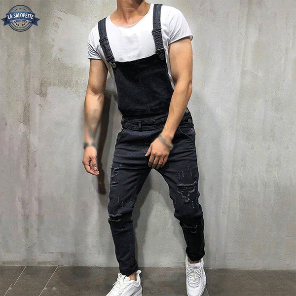 Denim smækbukser Sort sizy mand