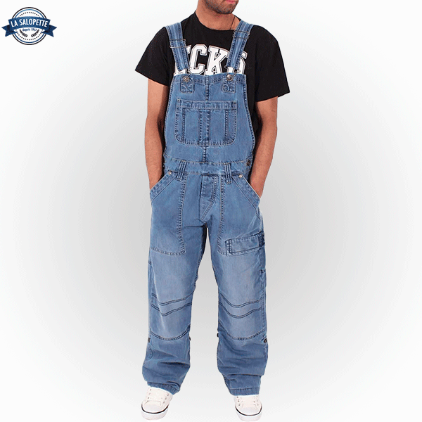 Denim smækbukser Løs magnet