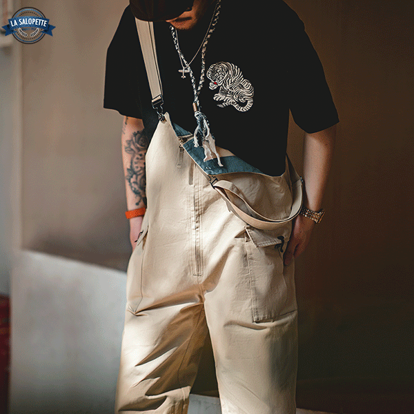 Arbejdsoveralls Oversized beige