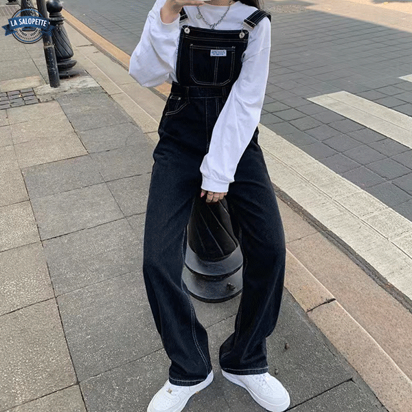 Denim smækbukser Blå Flare